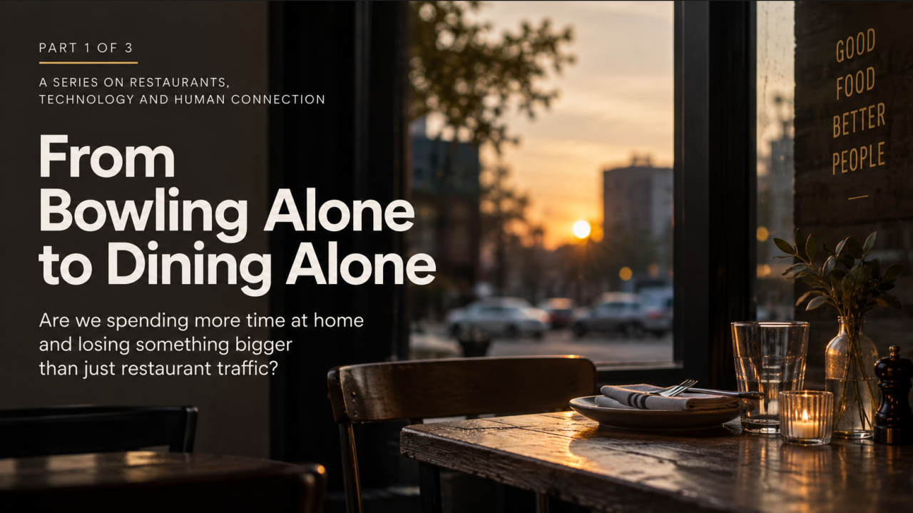 From Bowling Alone to Dining Alone
